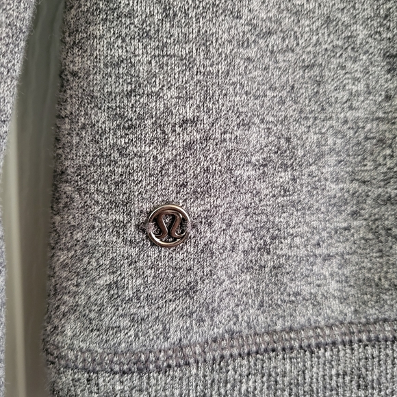 Lululemon Heather Grey Full Zip Thick Sweater - Picture 9 of 9